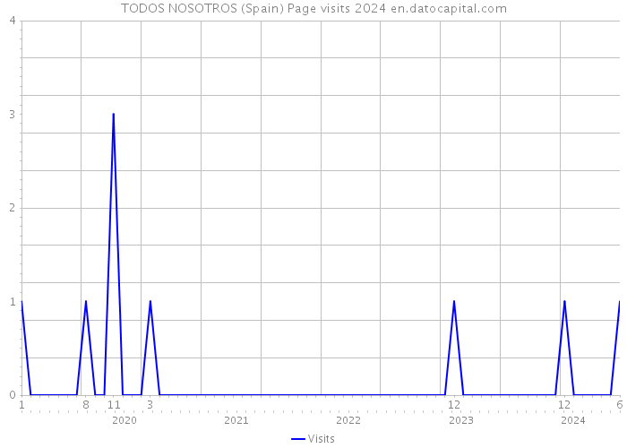 TODOS NOSOTROS (Spain) Page visits 2024 