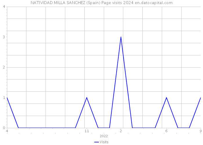 NATIVIDAD MILLA SANCHEZ (Spain) Page visits 2024 