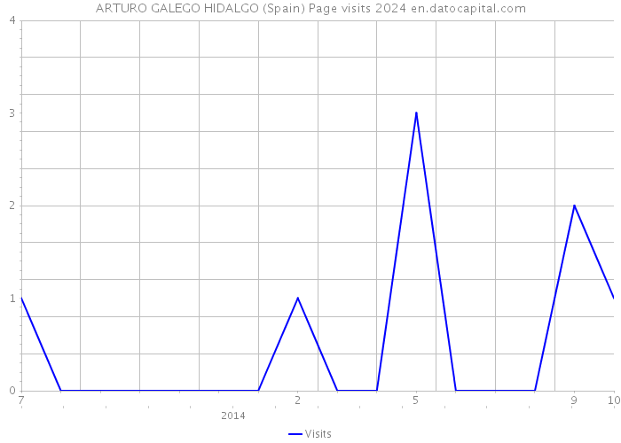 ARTURO GALEGO HIDALGO (Spain) Page visits 2024 