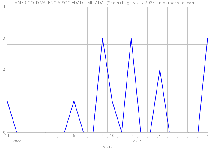 AMERICOLD VALENCIA SOCIEDAD LIMITADA. (Spain) Page visits 2024 