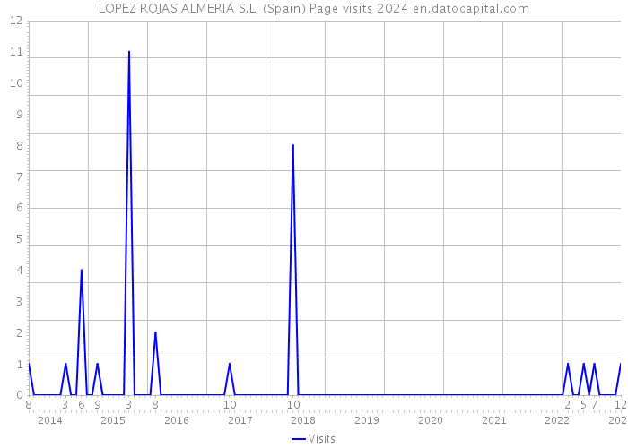 LOPEZ ROJAS ALMERIA S.L. (Spain) Page visits 2024 