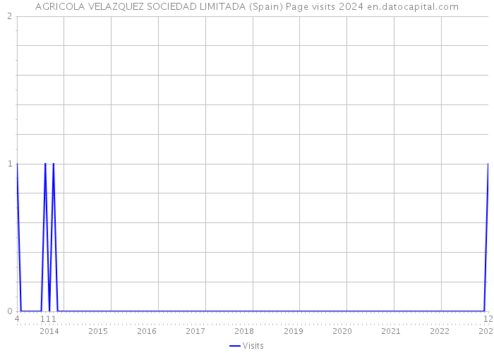 AGRICOLA VELAZQUEZ SOCIEDAD LIMITADA (Spain) Page visits 2024 