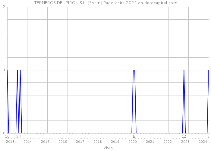 TERNEROS DEL PIRON S.L. (Spain) Page visits 2024 