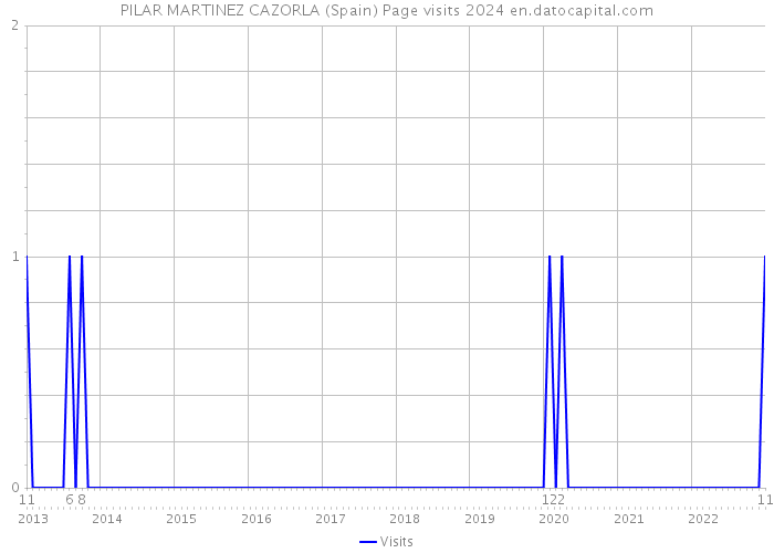 PILAR MARTINEZ CAZORLA (Spain) Page visits 2024 