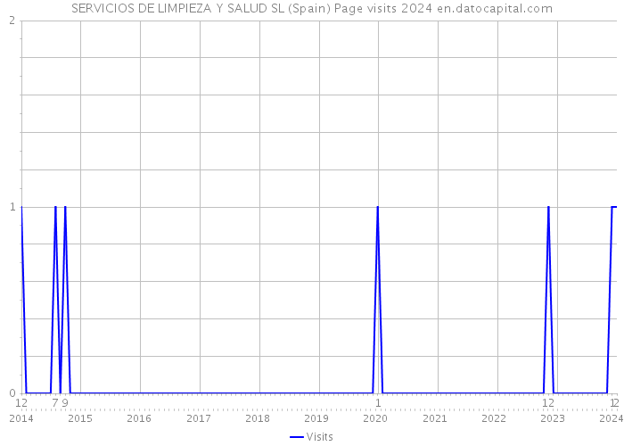 SERVICIOS DE LIMPIEZA Y SALUD SL (Spain) Page visits 2024 