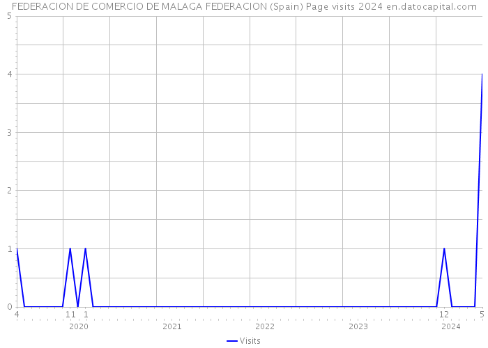 FEDERACION DE COMERCIO DE MALAGA FEDERACION (Spain) Page visits 2024 