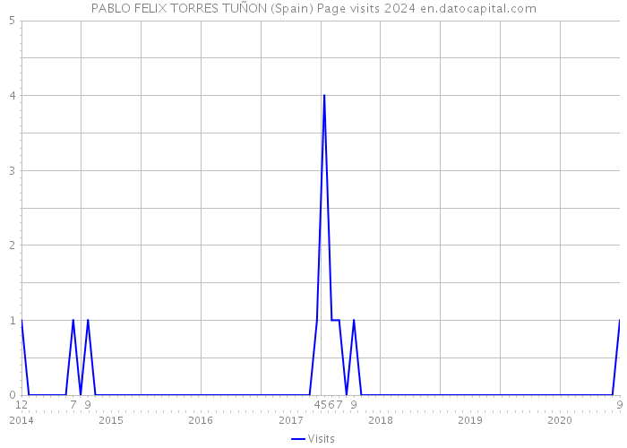 PABLO FELIX TORRES TUÑON (Spain) Page visits 2024 