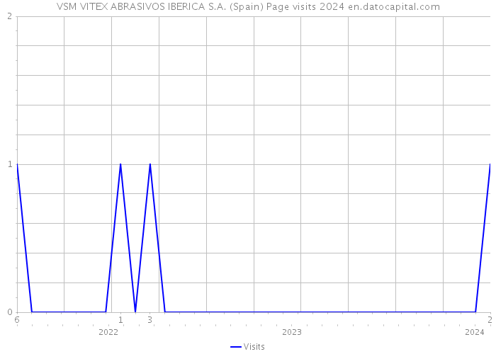 VSM VITEX ABRASIVOS IBERICA S.A. (Spain) Page visits 2024 