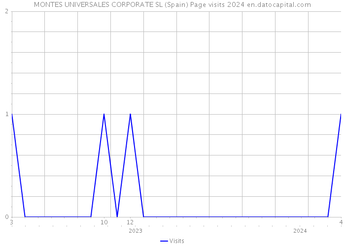 MONTES UNIVERSALES CORPORATE SL (Spain) Page visits 2024 