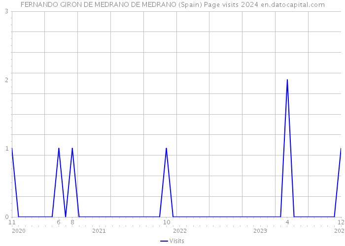 FERNANDO GIRON DE MEDRANO DE MEDRANO (Spain) Page visits 2024 