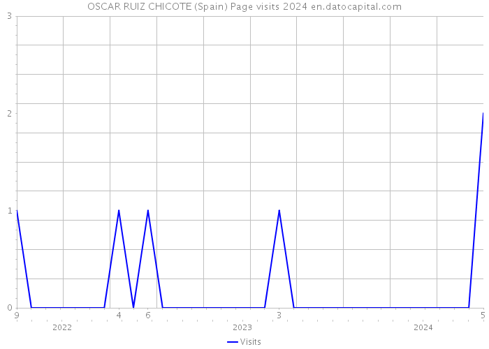 OSCAR RUIZ CHICOTE (Spain) Page visits 2024 