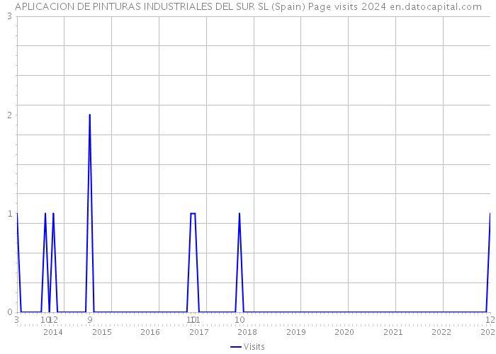 APLICACION DE PINTURAS INDUSTRIALES DEL SUR SL (Spain) Page visits 2024 