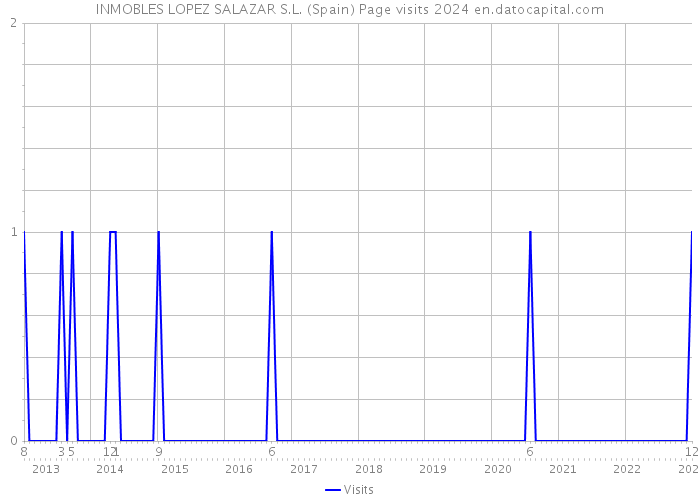 INMOBLES LOPEZ SALAZAR S.L. (Spain) Page visits 2024 