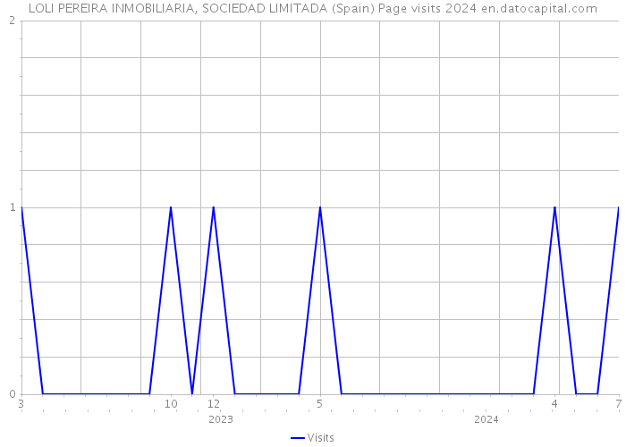 LOLI PEREIRA INMOBILIARIA, SOCIEDAD LIMITADA (Spain) Page visits 2024 