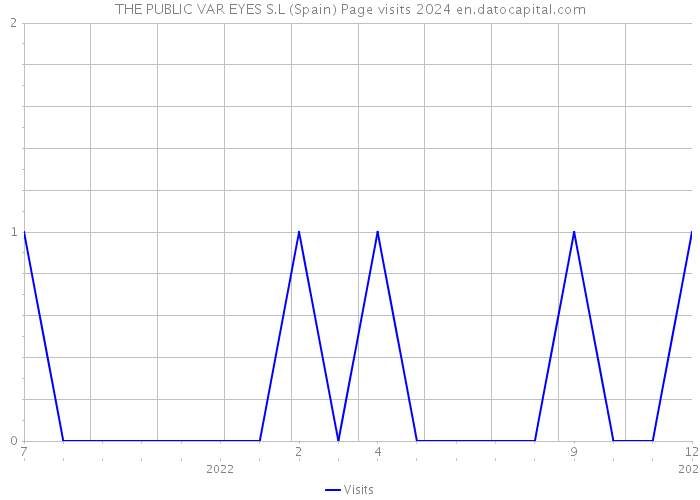 THE PUBLIC VAR EYES S.L (Spain) Page visits 2024 