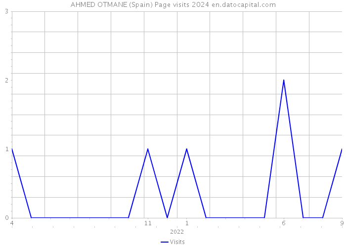 AHMED OTMANE (Spain) Page visits 2024 