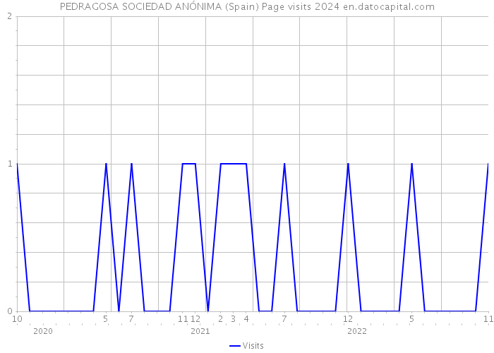 PEDRAGOSA SOCIEDAD ANÓNIMA (Spain) Page visits 2024 