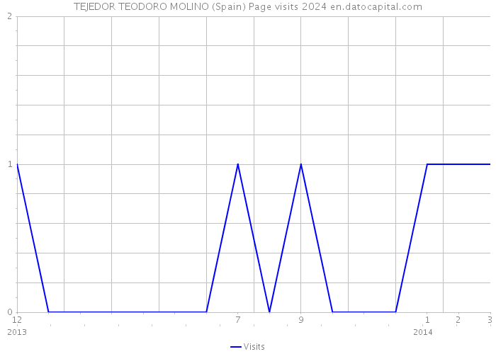 TEJEDOR TEODORO MOLINO (Spain) Page visits 2024 