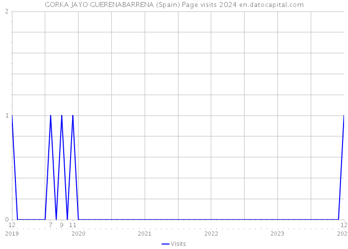 GORKA JAYO GUERENABARRENA (Spain) Page visits 2024 