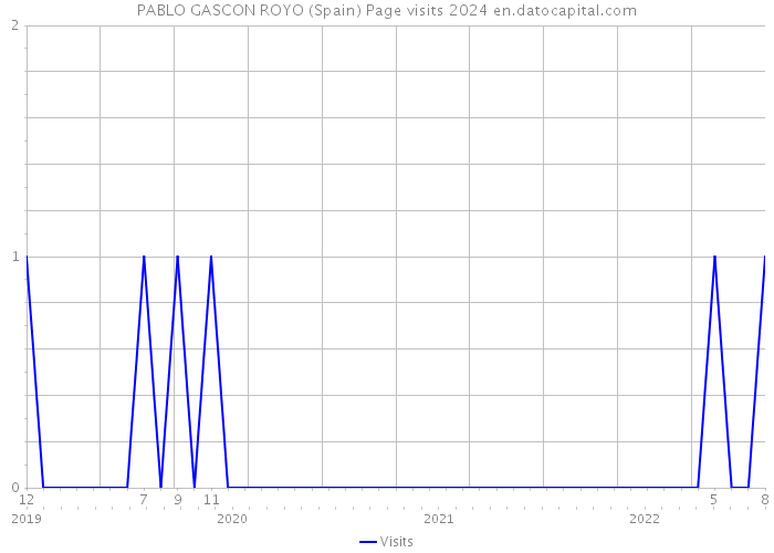 PABLO GASCON ROYO (Spain) Page visits 2024 