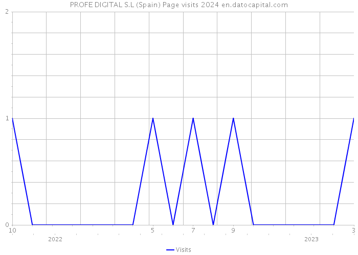 PROFE DIGITAL S.L (Spain) Page visits 2024 