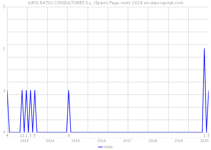 IURIS RATIO CONSULTORES S.L. (Spain) Page visits 2024 