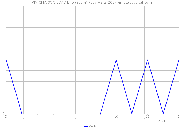 TRIVIGMA SOCIEDAD LTD (Spain) Page visits 2024 