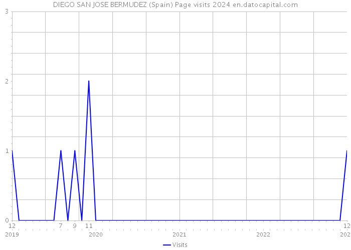 DIEGO SAN JOSE BERMUDEZ (Spain) Page visits 2024 