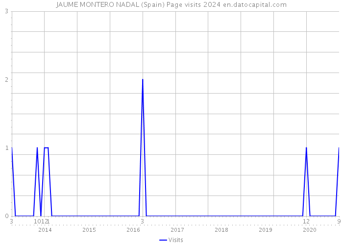 JAUME MONTERO NADAL (Spain) Page visits 2024 