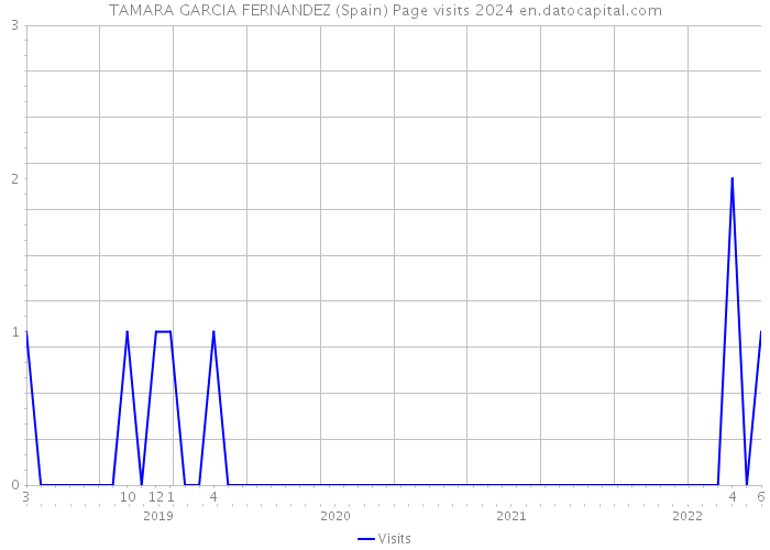 TAMARA GARCIA FERNANDEZ (Spain) Page visits 2024 
