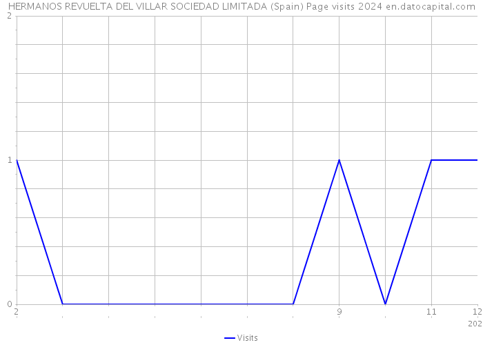 HERMANOS REVUELTA DEL VILLAR SOCIEDAD LIMITADA (Spain) Page visits 2024 