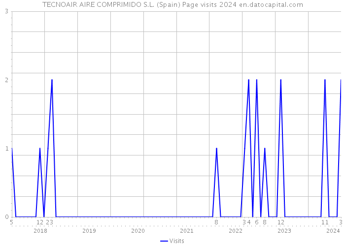 TECNOAIR AIRE COMPRIMIDO S.L. (Spain) Page visits 2024 