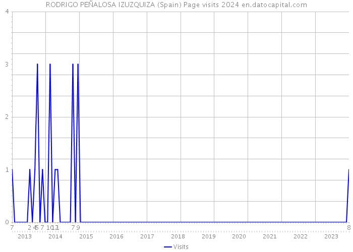 RODRIGO PEÑALOSA IZUZQUIZA (Spain) Page visits 2024 