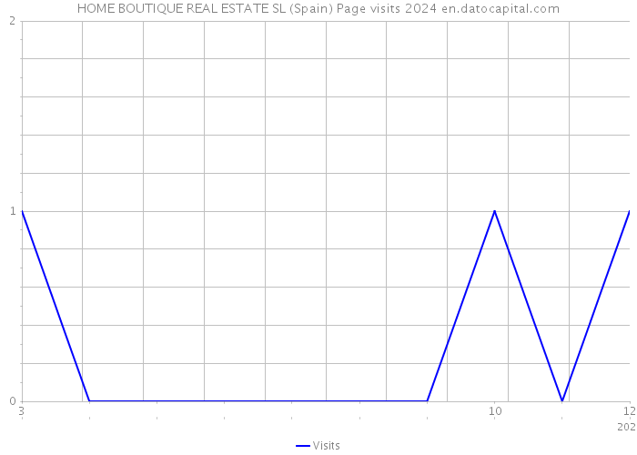 HOME BOUTIQUE REAL ESTATE SL (Spain) Page visits 2024 