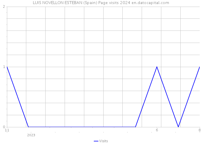 LUIS NOVELLON ESTEBAN (Spain) Page visits 2024 