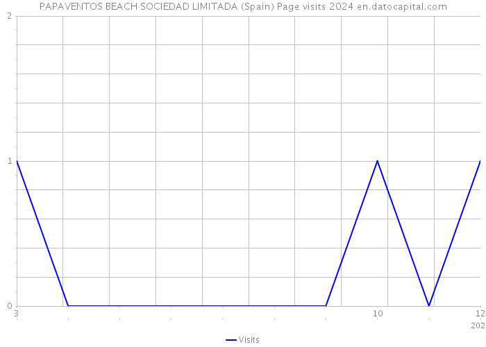 PAPAVENTOS BEACH SOCIEDAD LIMITADA (Spain) Page visits 2024 