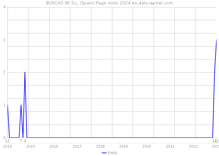 BUSCAS 96 S.L. (Spain) Page visits 2024 