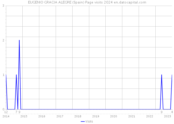 EUGENIO GRACIA ALEGRE (Spain) Page visits 2024 