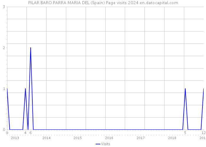 PILAR BARO PARRA MARIA DEL (Spain) Page visits 2024 