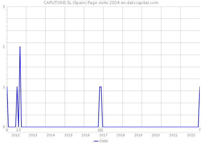 CAPUTXINS SL (Spain) Page visits 2024 