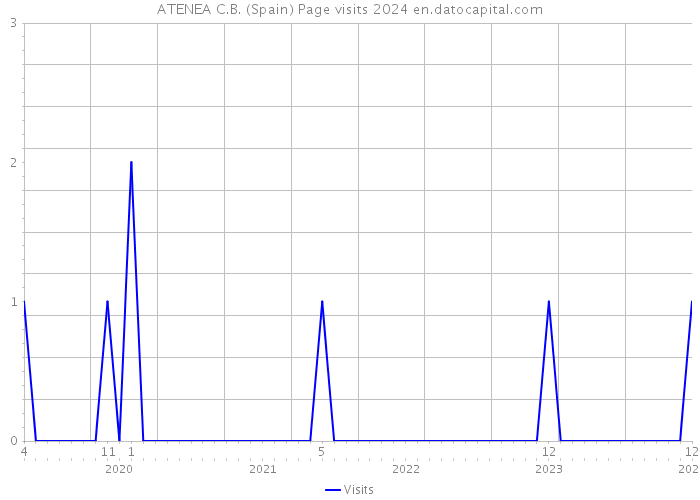 ATENEA C.B. (Spain) Page visits 2024 