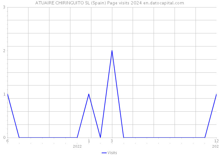 ATUAIRE CHIRINGUITO SL (Spain) Page visits 2024 