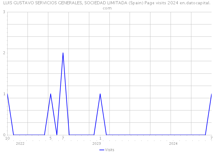 LUIS GUSTAVO SERVICIOS GENERALES, SOCIEDAD LIMITADA (Spain) Page visits 2024 