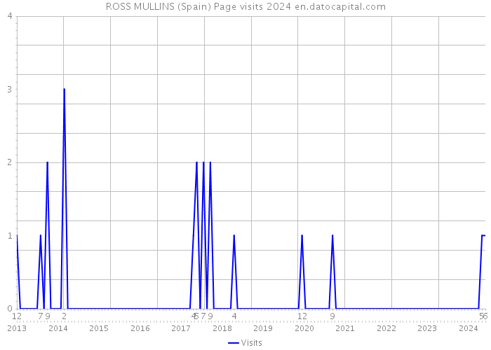 ROSS MULLINS (Spain) Page visits 2024 