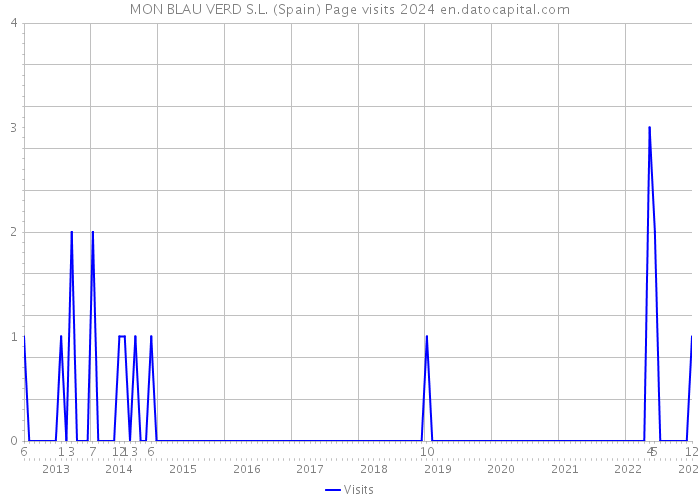 MON BLAU VERD S.L. (Spain) Page visits 2024 