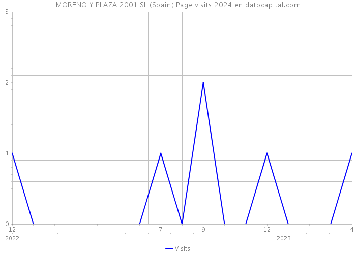 MORENO Y PLAZA 2001 SL (Spain) Page visits 2024 