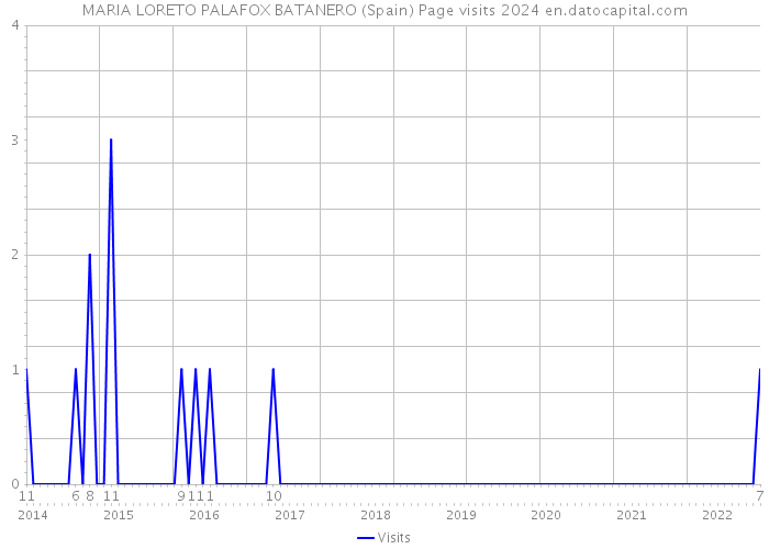 MARIA LORETO PALAFOX BATANERO (Spain) Page visits 2024 