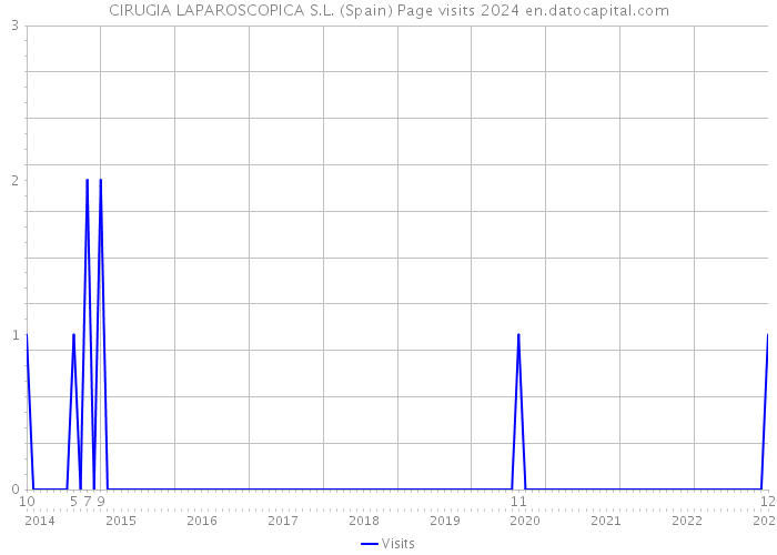 CIRUGIA LAPAROSCOPICA S.L. (Spain) Page visits 2024 