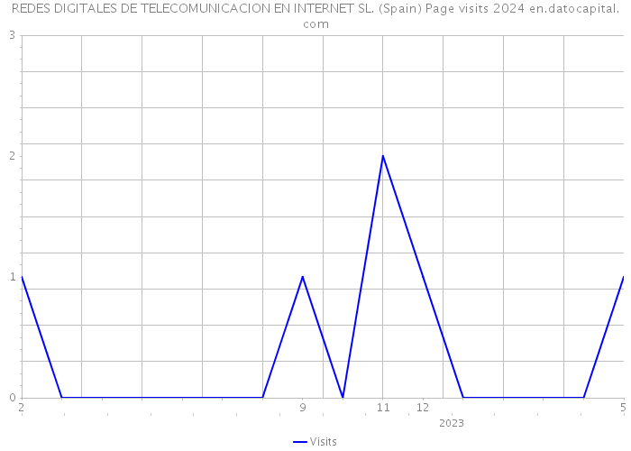 REDES DIGITALES DE TELECOMUNICACION EN INTERNET SL. (Spain) Page visits 2024 