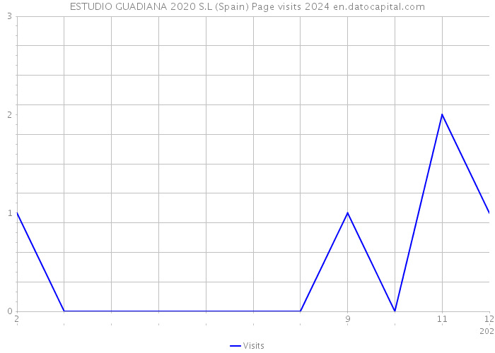 ESTUDIO GUADIANA 2020 S.L (Spain) Page visits 2024 